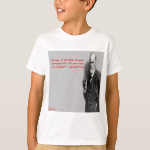 Camiseta Citação de Sigmund Freud Famosa de "Luta"