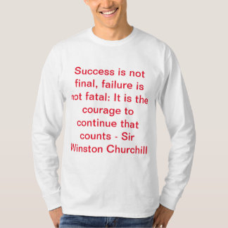 Camiseta citação de Sir Winston Churchill