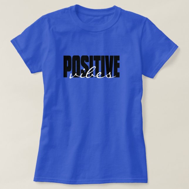 Camiseta Citação de Slogan Personalizada Positiva (Frente do Design)
