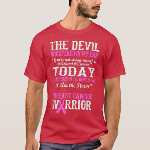 Camiseta Citação de Sobrevivência do Guerreiro do Cancer da