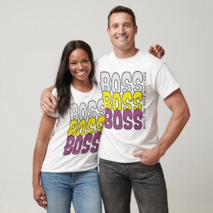 Camiseta Citação de Sucesso Construído em Si Mesmo do Chefe