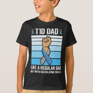 Camiseta Citação de Suporte Diabético para Menores para Dia
