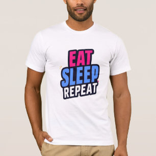 Camiseta Citação de T-Shirt - Coma o Tê de Repetição de Son