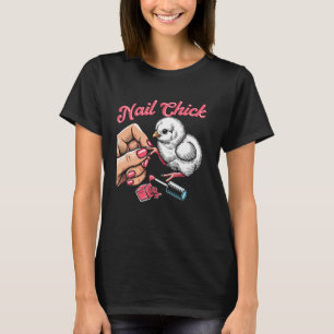 Camiseta Citação de Técnica de Unhas Trabalho Uniforme Esma