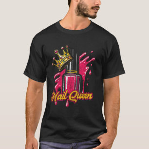 Camiseta Citação de Técnica de Unhas Uniforme de Trabalho E