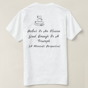 Camiseta Citação de Terapia Perfeito É Uma Ilusão Winnicott