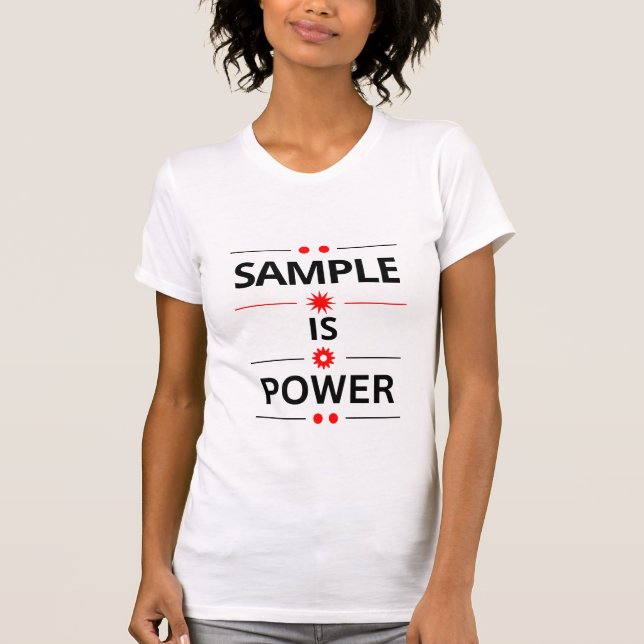 Camiseta Citação de Tipografia Negrito (Frente)
