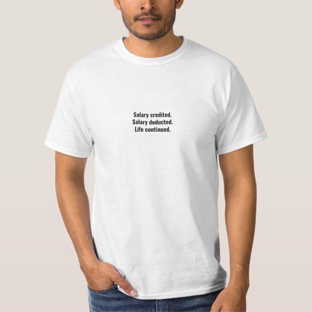 Camiseta Citação de Trabalho Relatable (Frente)