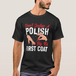 Camiseta Citação de unha Tech uniforme de trabalho esmalte