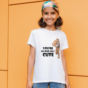 Camiseta Citação de Urso de Pelúcia Fofo Você é Insuportave