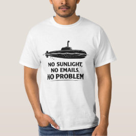 Camiseta Citação de Vida Submarina Sem Necessidade de Luz S