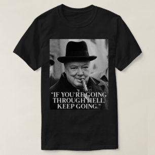 Camiseta Citação de Winston Churchill