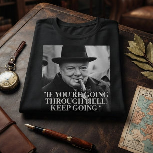 Camiseta Citação de Winston Churchill