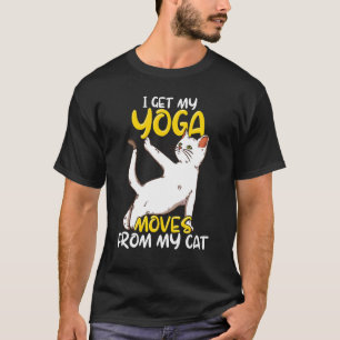 Camiseta Citação de Yoga com Gato Zen Meditação Espiritual