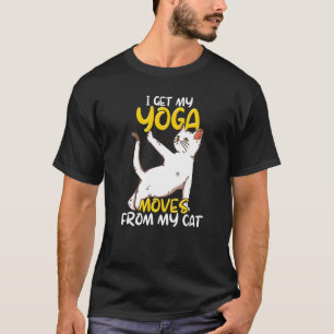 Camiseta Citação de Yoga de Gato Meditação Zen Espiritual N