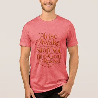 Camiseta Citação Desperte e Levante | Yoga Inspira