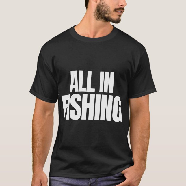 Camiseta Citação Destacada de Pesca Total (Frente)
