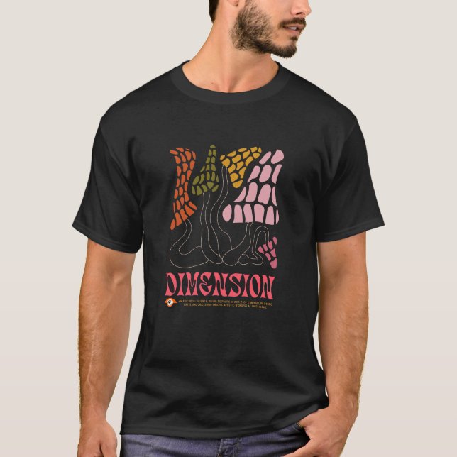 Camiseta Citação Dimension, Visual Journey Men / Unisex (Frente)