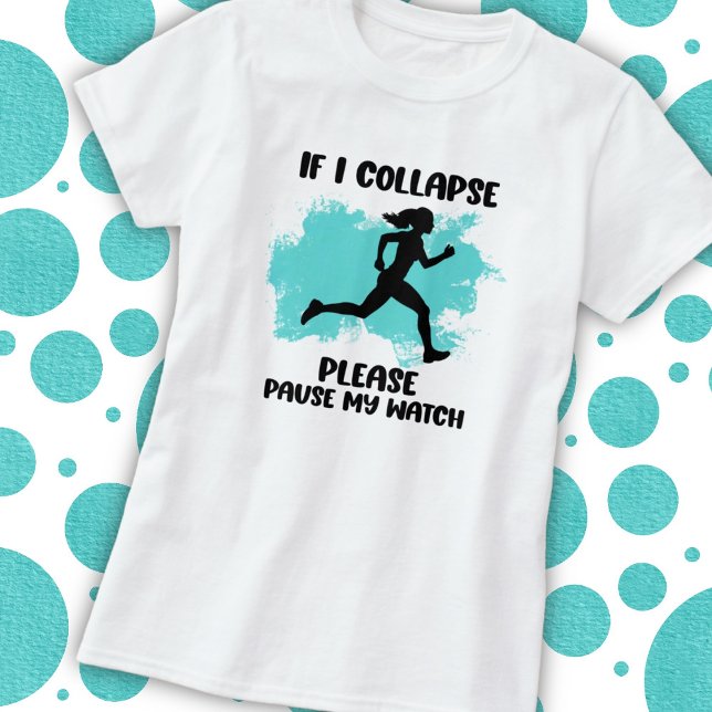 Camiseta Citação Divertida da Vida de Corredor (Criador carregado)