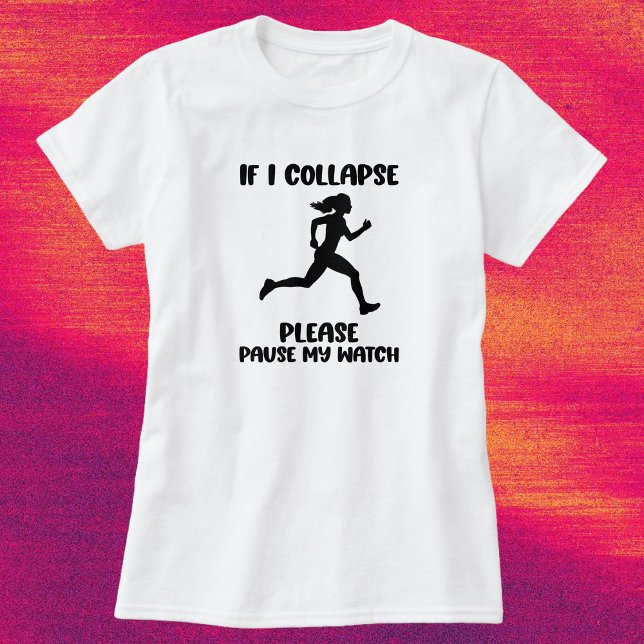Camiseta Citação Divertida da Vida de Corredor (Criador carregado)