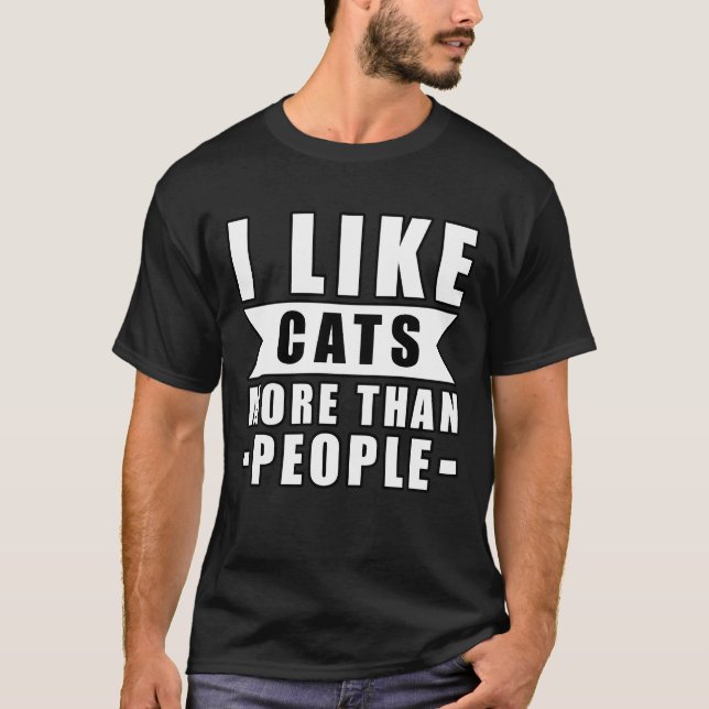 Camiseta Citação Divertida de Gato (Frente)