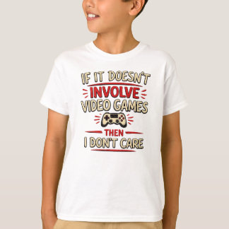 Camiseta Citação Divertida de Jogador de Vídeo Game Arte de