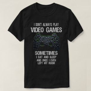 Camiseta Citação Divertida de Jogador Design de Controle