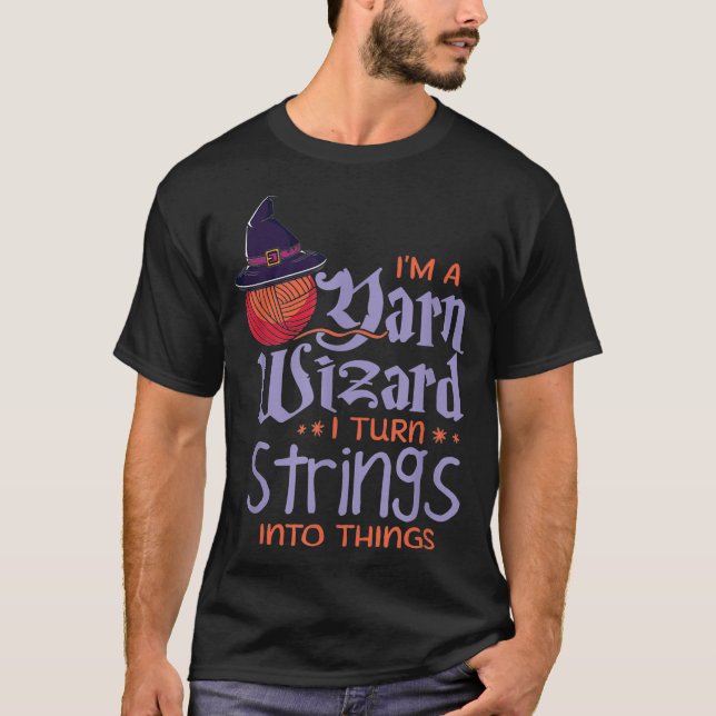Camiseta Citação Do Assistente De Yarn De Knitting Para Mag (Frente)