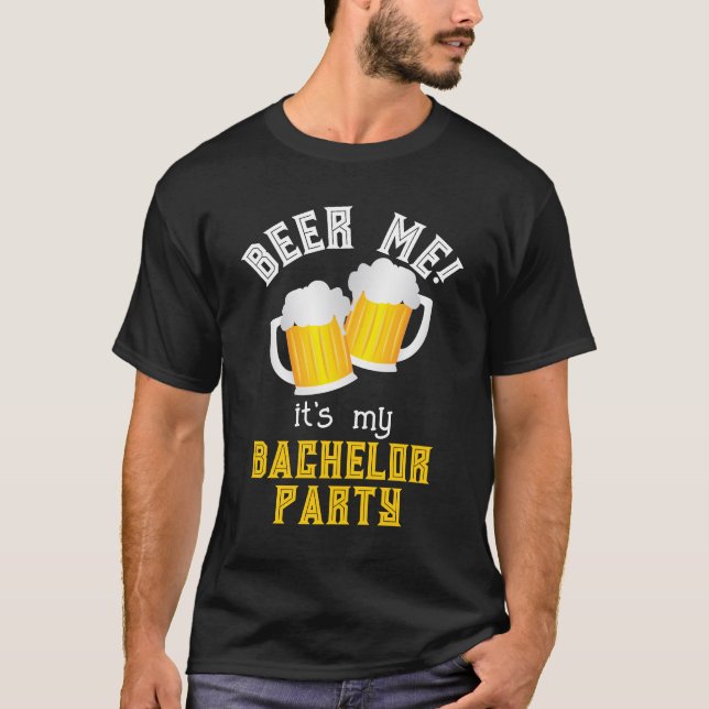 Camiseta Citação do Beer Drinker do Partido Bachelor Engraç (Frente)