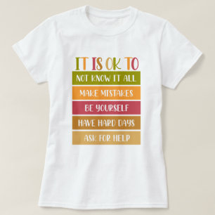 Camiseta Citação do Bem-Estar Inspirador