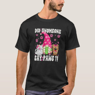 Camiseta Citação Do Cachorro Gnomo Para Gato E Cachorro Mam