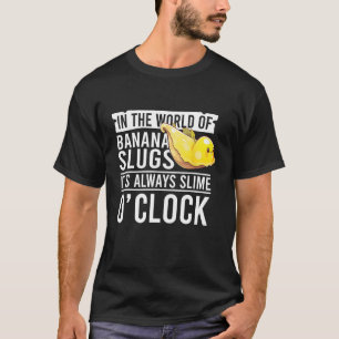 Camiseta Citação do Caracol de Banana para Caracol e Gato d