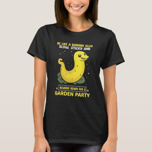Camiseta Citação do Caracol de Banana para Caracol e Gato d