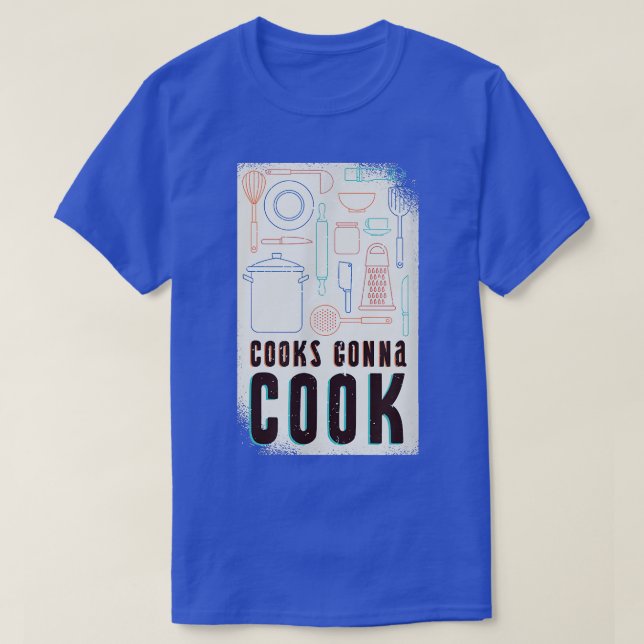 Camiseta Citação do cozinhar (Frente do Design)