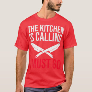 Camiseta Citação do Cozinhar do restaurante Chef para um co