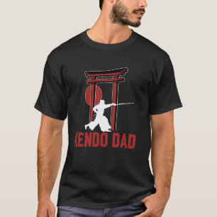 Camiseta Citação do Design de Arte Marcial Japonesa do Pai