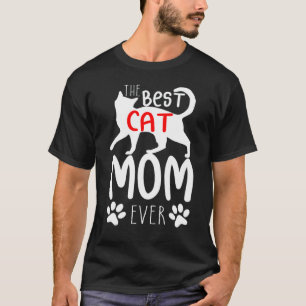 Camiseta Citação do Dia das Mães Gata Mamãe Legal Para o Di