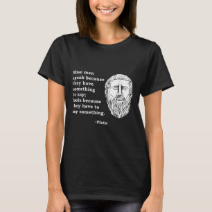 Camiseta Citação do Filósofo Plato - Nerd de Estudantes de