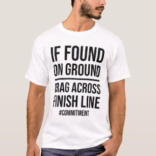Camiseta Citação do Finalizador da Maratona Engraçada de