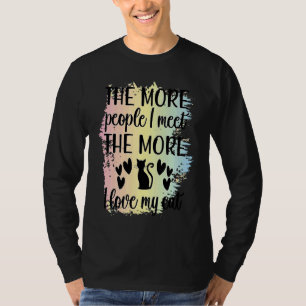Camiseta citação do gato mulheres homens motiva citação sar