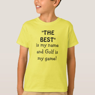 Camiseta Citação do Melhor Jogador de Golfe