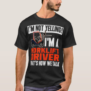 Camiseta Citação do Operador de Motorista de Caminhão Engra