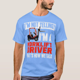 Camiseta Citação do Operador de Motorista de Caminhão Engra