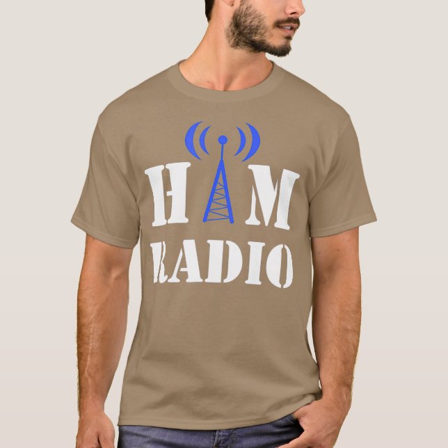 Camiseta Citação do Operador de Rádio de RADIO RADIO de Fun (Frente)