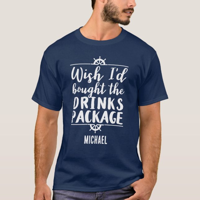 Camiseta Citação do Pacote das Bebidas Cruzadas Engraçado (Frente)