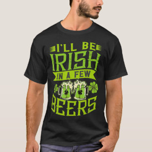 Camiseta Citação do Partido do Pub Verde da Irlanda do Dia