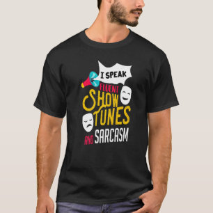 Camiseta Citação do Teatro Musical Mostra Sintomas Gráfico