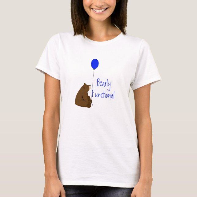 Camiseta Citação do Urso do Balão Funcional e Divertido (Frente)