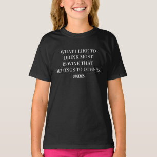 Camiseta Citação do Vinho de Diógenes Pertence a Outros