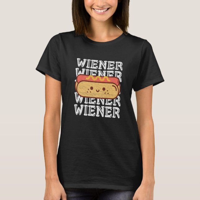 Camiseta Citação Do Wiener Para Um Hotdog (Frente)